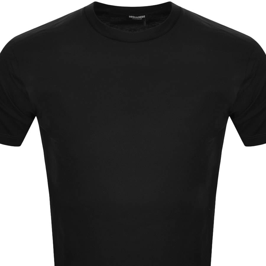 DSQUARED2 Maple Leaf T Shirt Black | Mainline Menswear